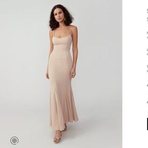 Fame & Partners Mermaid Scoop Gown Size 0 with Slit